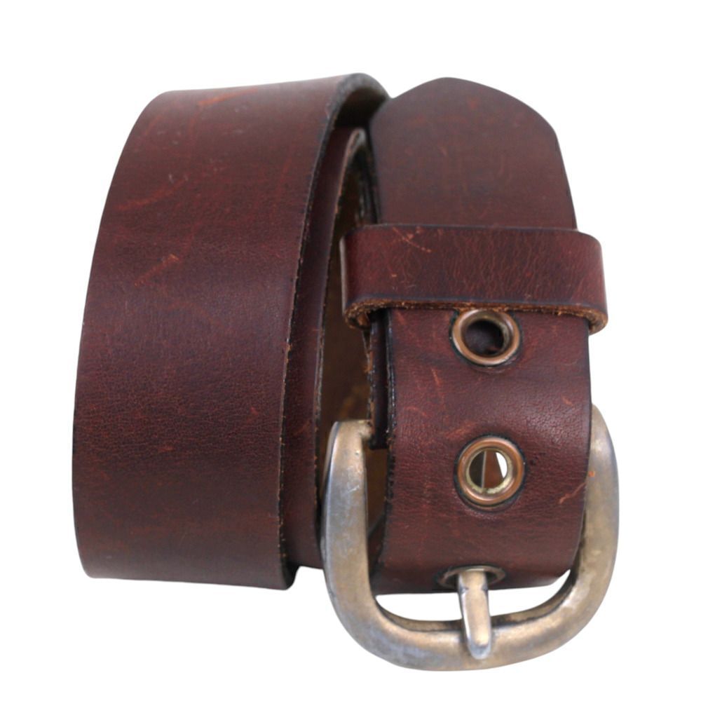 SUNBELT SADDLE BROWN GENUINE LEATHER 1.5"Wd CASUAL DRESS MEN'S BELT Sz 30 (31M